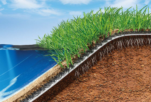 geomanta para el control de erosion en el suelo