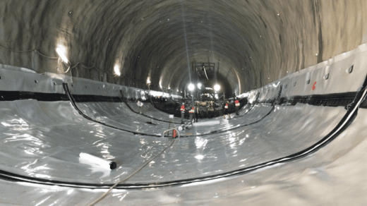 Protección e impermeabilización de túneles con geomembrana VLDPE
